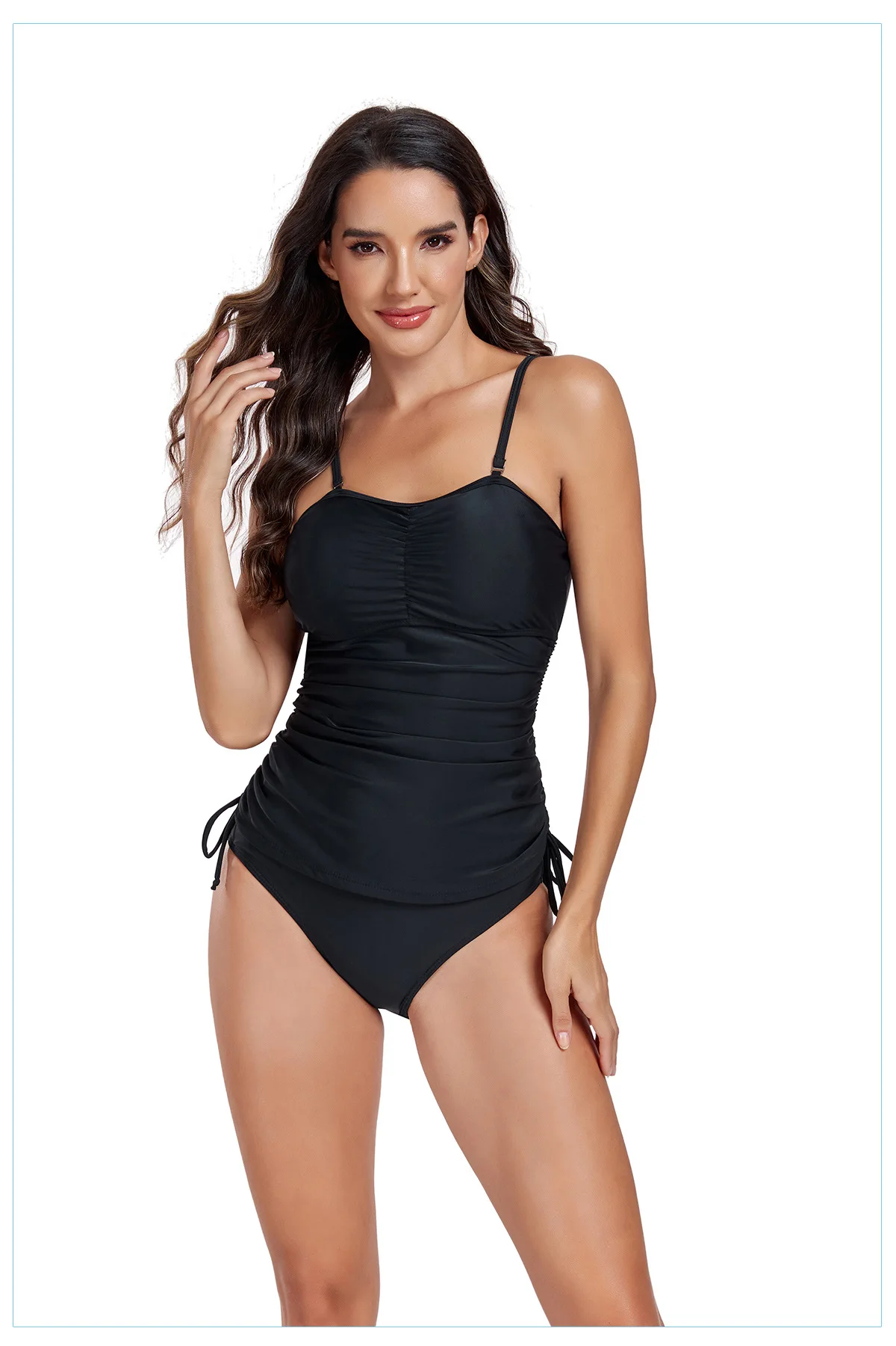 2024 new swimsuit Europe and the United States sexy pleated ribbon to show thin Ms. Tankini split swimsuit
2024 new swimsuit Europe and the United States sexy pleated ribbon to show thin Ms. Tankini split swimsuit