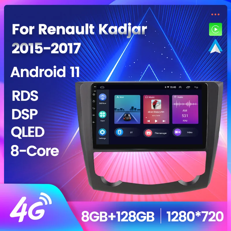 Мультимедийная магнитола для Renault Kadjar 2015-2017 8-core Автомагнитола, 10 дюймов, 8-128 ГГц, Android 11, GPS, Wi-Fi, BT,Carplay+Auto,DSP,RDS
Мультимедийная магнитола для Renault Kadjar 2015-2017 8-core Автомагнитола, 10 дюймов, 8-128 ГГц, Android 11, GPS, Wi-Fi, BT,Carplay+Auto,DSP,RDS