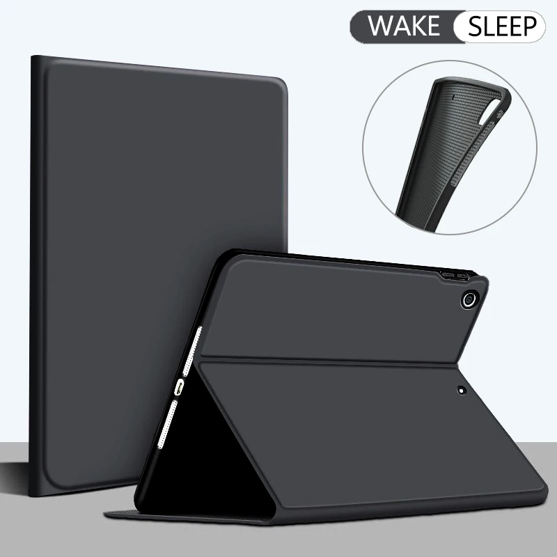 

Flip Talet Case For iPad Air 1 2 9.7 inch 2013 2014 A1474 A1475 A1566 A1567 Smart Stand Cover Silicon Back Cover Wake up Sleep