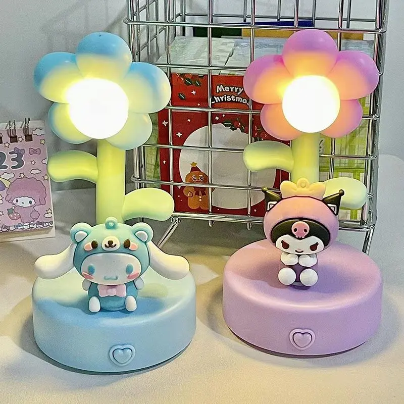 Cinnamoroll Kuromi Sanrio Kawaii Anime Small Night Light Cute Cartoon Sunflower Students Atmosphere Lamp Birthday Gifts for Kids
Cinnamoroll Kuromi Sanrio Kawaii Anime Small Night Light Cute Cartoon Sunflower Students Atmosphere Lamp Birthday Gifts for Kids