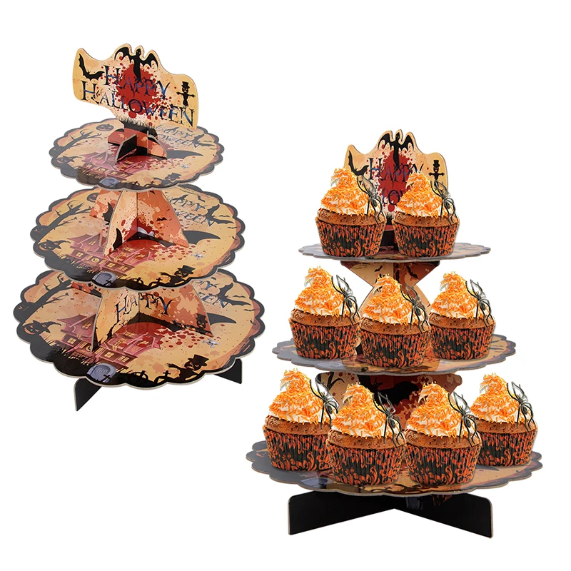 3-Layer Halloween Round Cupcake Rack Dessert Display Rack DIY Paperboard Foldable Craft Stand Halloween Party Decoration Props
3-Layer Halloween Round Cupcake Rack Dessert Display Rack DIY Paperboard Foldable Craft Stand Halloween Party Decoration Props