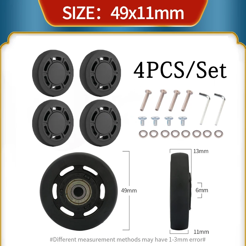 Trolley Suitcase Universal Wheel Accessories Wheel Universal Password Travel Luggage Sliding Roller Luggage Wheel Replacement
Trolley Suitcase Universal Wheel Accessories Wheel Universal Password Travel Luggage Sliding Roller Luggage Wheel Replacement