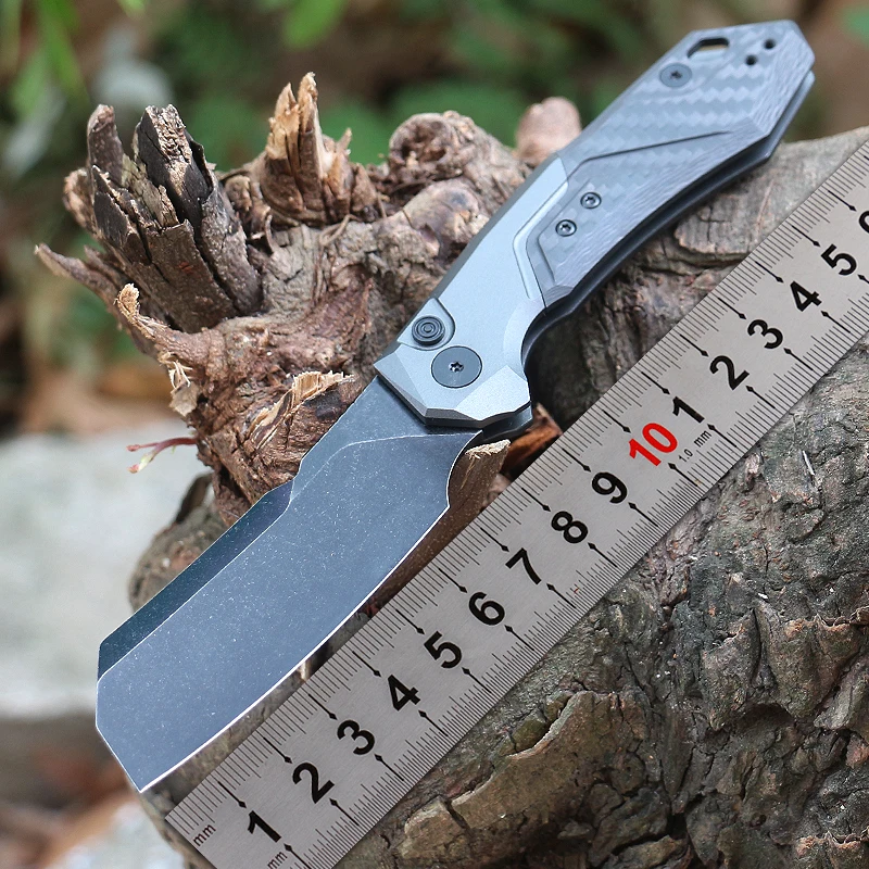 Stainless Steel Folding Knife Fillet Knife fishing with Aviation aluminum handle + carbon fiber Handle Easy To Carry Camping
Stainless Steel Folding Knife Fillet Knife fishing with Aviation aluminum handle + carbon fiber Handle Easy To Carry Camping