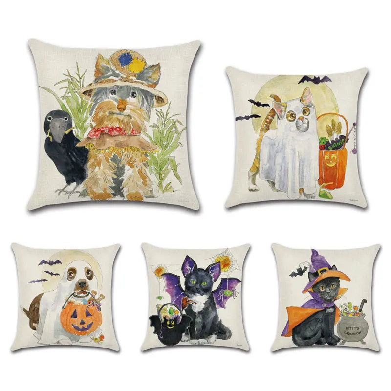 Fall Halloween Pumpkin Cushion Cover 18x18 Inches Trick or Treat Farmhouse Decor Home Throw Pillow Covers for Couch Decorations
Fall Halloween Pumpkin Cushion Cover 18x18 Inches Trick or Treat Farmhouse Decor Home Throw Pillow Covers for Couch Decorations