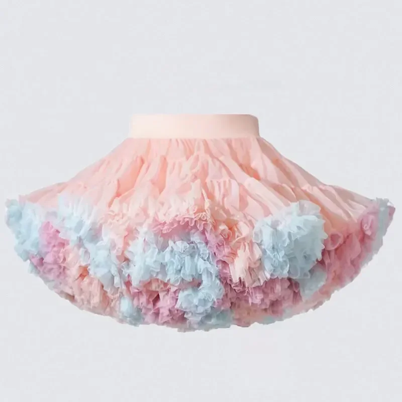 

HOT Upgrade Girls Tulle Skirt Baby Children Tutu Pettiskirt Skirt Kids Fluffy Ballet Skirt Party Princess Girl Clothes