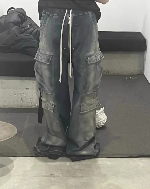 RO Style Capperr Model Wide-Leg Water Washed Blue Denim Gradient Trend Unisex Workwear Pants Apparel Clothing
RO Style Capperr Model Wide-Leg Water Washed Blue Denim Gradient Trend Unisex Workwear Pants Apparel Clothing