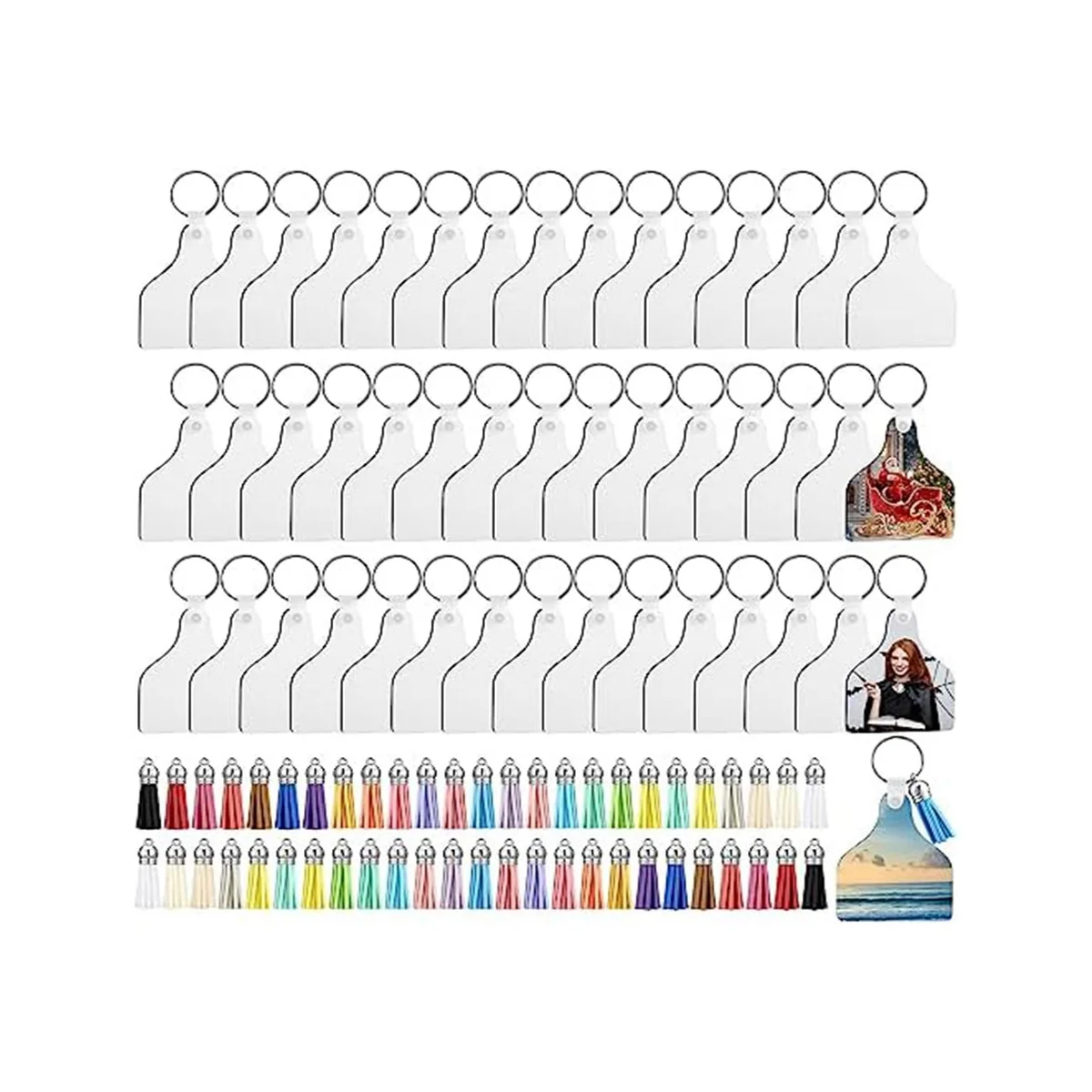 200 Pcs Cow Ear Tag Sublimation Blank Keychains Bulk for Adding Your Favorite Photos, Logos, Quotes
200 Pcs Cow Ear Tag Sublimation Blank Keychains Bulk for Adding Your Favorite Photos, Logos, Quotes