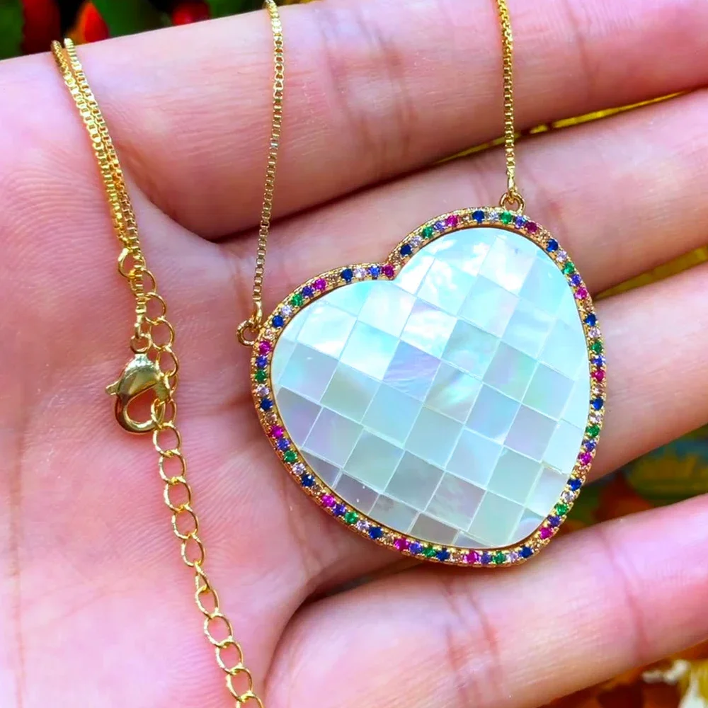 Luxury Cubic Zircon Fashion Big Heart Pendant Necklace for Women Bridal Wedding Girl Party Daily Trendy Sweet Jewelry 3 Mallzona S629527644abd477d9764370a03e4beffU Luxury Cubic Zircon Fashion Big Heart Pendant Necklace for Women Bridal Wedding Girl Party Daily Trendy Sweet Jewelry Mallzona