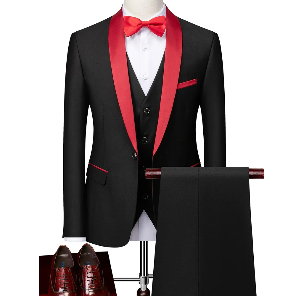 Elegant Full Men's Suit Classica Grey Black Luxury Man Jacket Vest Pants Wedding High Quality Groom Dress Suit Men's Clothing
Elegant Full Men's Suit Classica Grey Black Luxury Man Jacket Vest Pants Wedding High Quality Groom Dress Suit Men's Clothing
