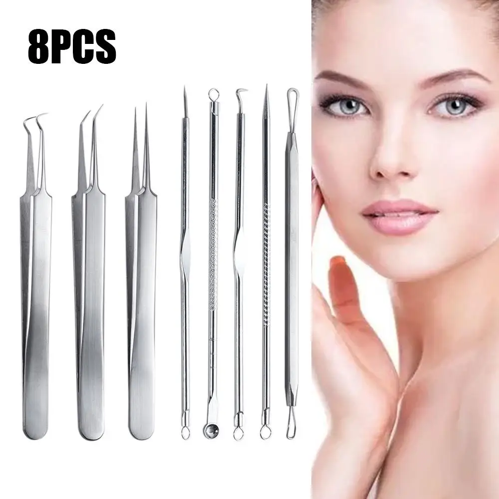 

Tweezer Makeup Tool Acne Pimple Extractor Stainless Steel Pimple Removing Skin Care Tool Kit Face Care Tool Blackhead Removing