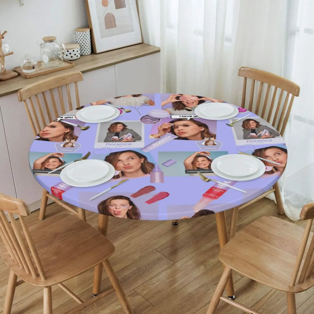 Round Florence By Mills Table Cloth Waterproof Tablecloth 45"-50" Table Cover Backed with Elastic Edge
Round Florence By Mills Table Cloth Waterproof Tablecloth 45"-50" Table Cover Backed with Elastic Edge