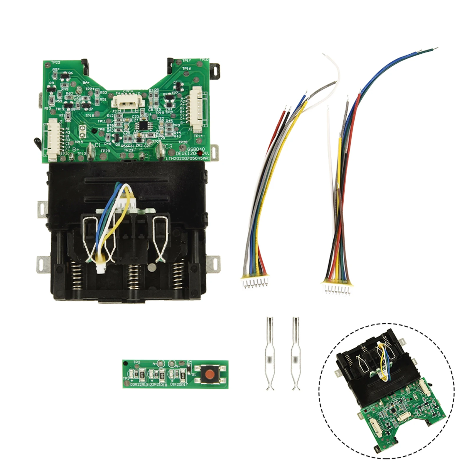 Печатная плата DCB609, печатная плата для De-Walt 20 в 60 в, литиевая батарея FlexVolt DCB612, для ремонта, сборки батарей, детали инструмента, 1 шт.
Печатная плата DCB609, печатная плата для De-Walt 20 в 60 в, литиевая батарея FlexVolt DCB612, для ремонта, сборки батарей, детали инструмента, 1 шт.