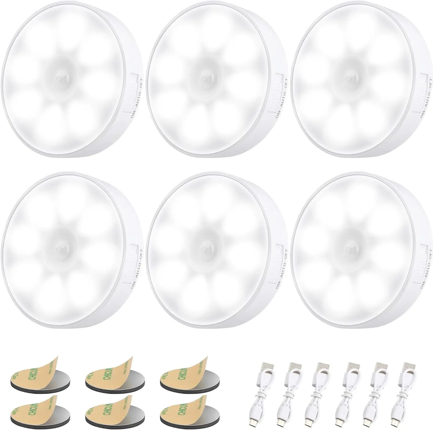 Motion Sensor LED Night Light USB Rechargeable Magnetic Wireless Night Lamp for Kitchen Cabinet Wardrobe Lamp Closet Light
Motion Sensor LED Night Light USB Rechargeable Magnetic Wireless Night Lamp for Kitchen Cabinet Wardrobe Lamp Closet Light