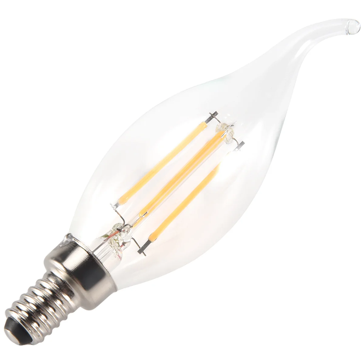 

Диммируемая лампа Эдисона E12 4W COB, лампа с лампочкой в виде пламени, 12,5*3,5 см