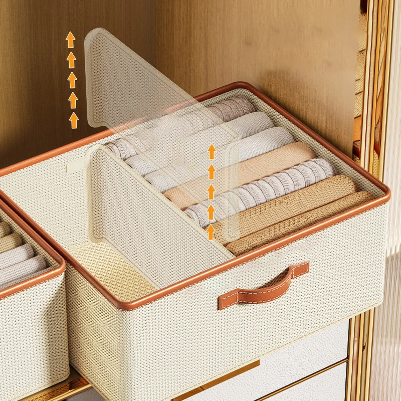 Adjustable Dividers Clothes Storage Box Foldable Underwear Wardrobe Classification Organising Home Clothes Pants Storage
Adjustable Dividers Clothes Storage Box Foldable Underwear Wardrobe Classification Organising Home Clothes Pants Storage