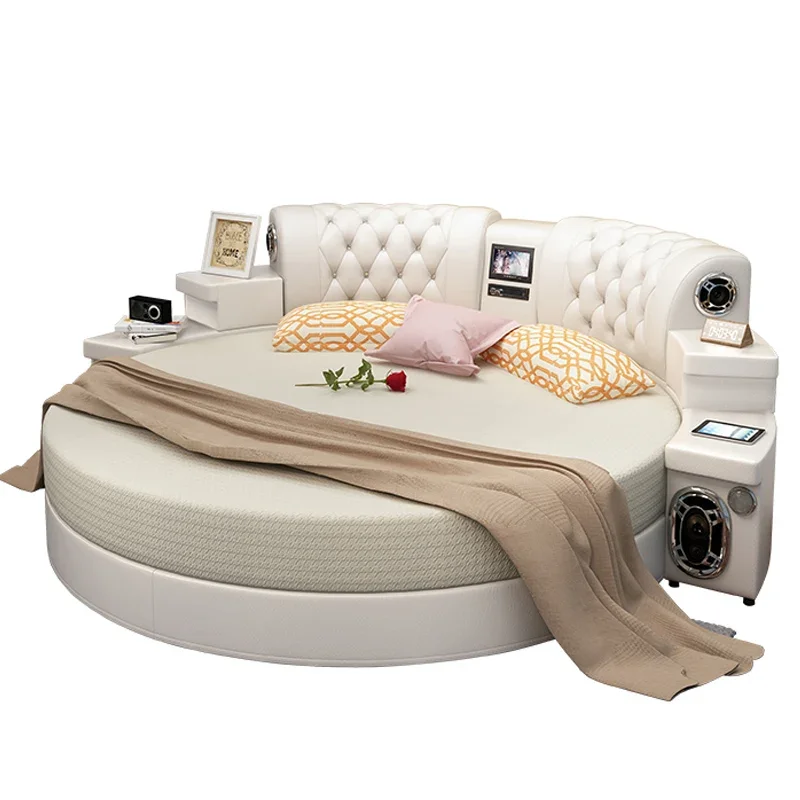 

Современная Водонепроницаемая двуспальная кровать, спальная кровать, нордическая мебель