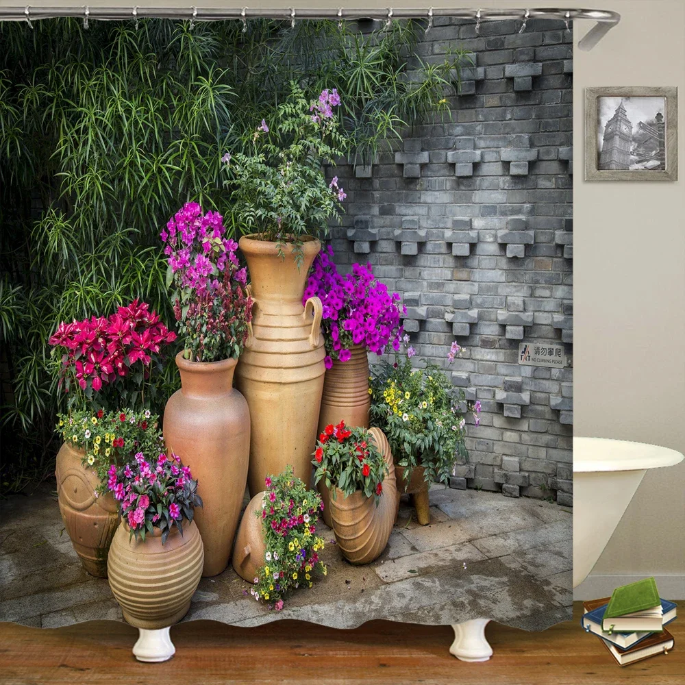 Flowers Landscape Printed Shower Curtains Bathroom Curtains Waterproof Polyester Frabic Decoration Bath Curtain 180X180cm
Flowers Landscape Printed Shower Curtains Bathroom Curtains Waterproof Polyester Frabic Decoration Bath Curtain 180X180cm