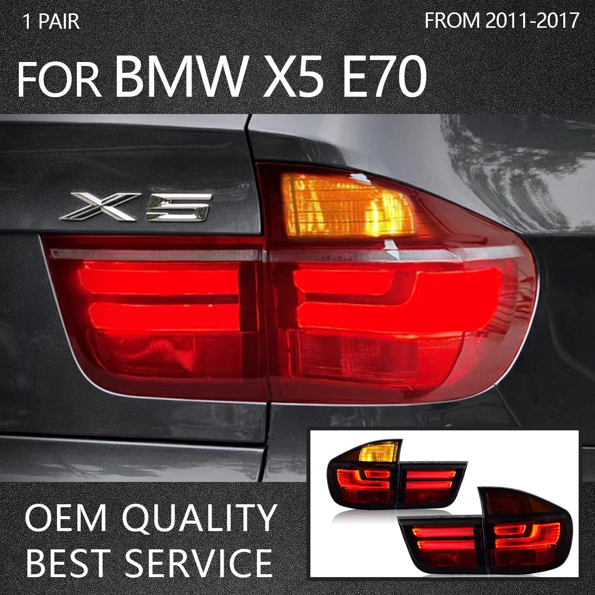 Car Lights For BMW X5 E70 Taillights Assembly 2007-2013 Tuning Accessories Running Lamp DRL Dynamic Turn Signal
Car Lights For BMW X5 E70 Taillights Assembly 2007-2013 Tuning Accessories Running Lamp DRL Dynamic Turn Signal