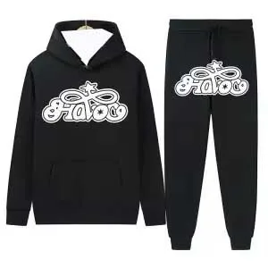 Autumn Winter Y2K Harajuku Hip-hop 2 Piece Set Hooded Tops Casual Sweat Pants Suit Men Fashion Printed High Street Clothing Autumn Winter Y2K Harajuku Hip-hop 2 Piece Set Hooded Tops Casual Sweat Pants Suit Men Fashion Printed High Street Clothing