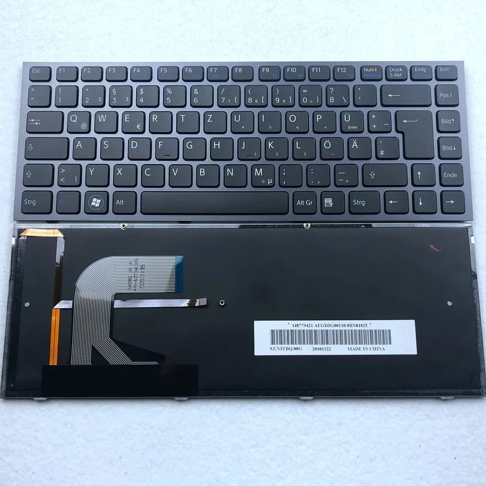 

Немецкая клавиатура для ноутбука с подсветкой для SONY VAIO VPC-Y11 Y115 Y118 Y119 VPC-Y21 Y218 Y219 Y21AFJ VPC-Y22 Series GR Qwertz