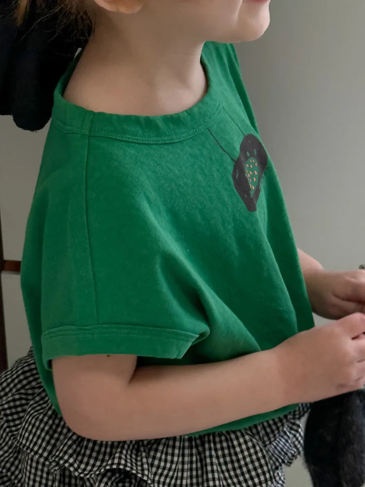 2025 Summer New Children Short Sleeve T Shirts Cotton Girls Cute Cartoon Print Tee Boys Thin Tops Kids Casual O-neck T Shirt 25 S629e62a0edaf406688ffd038aef6b5948