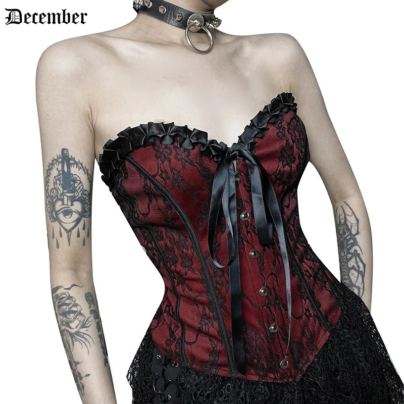 December, Y2k E-girl gothic top backless top Women Harajuku Streetwear Crop Tank Top Vintage Lace Backless Tank Top Vintage
December, Y2k E-girl gothic top backless top Women Harajuku Streetwear Crop Tank Top Vintage Lace Backless Tank Top Vintage