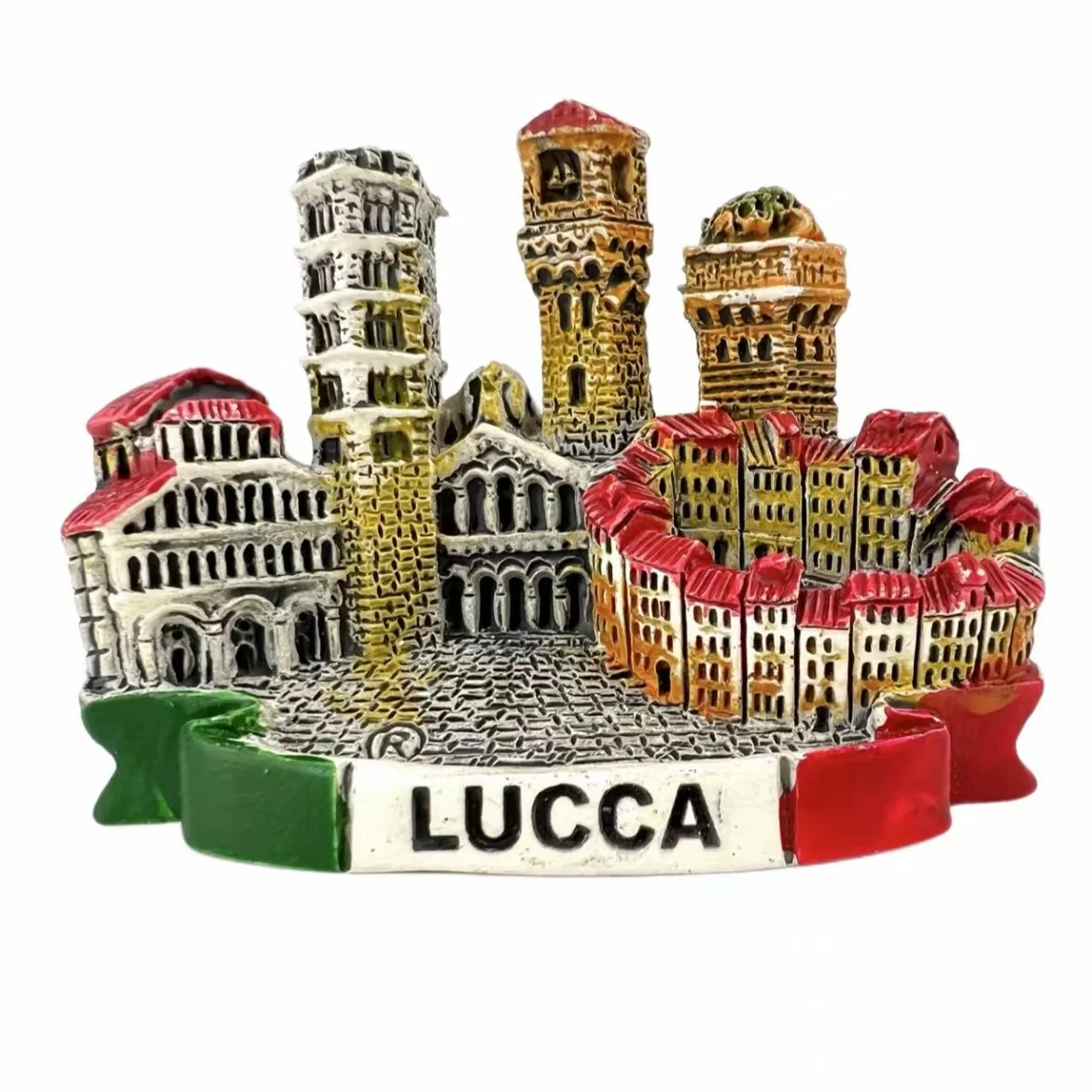 

Lucca Italy Fridge Magnets Travel 3D Memorial Magnetic Refrigerator Stickers Gift Room Decoration Collectio