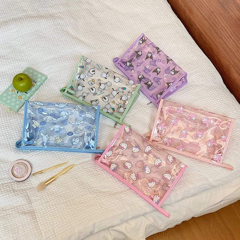Sanrio Kawaii Anime Kuromi Transparent Waterproof Makeup Bag My Melody Hello Kitty Toiletry Bag Girl Heart Beach Bag Kid Gift
Sanrio Kawaii Anime Kuromi Transparent Waterproof Makeup Bag My Melody Hello Kitty Toiletry Bag Girl Heart Beach Bag Kid Gift