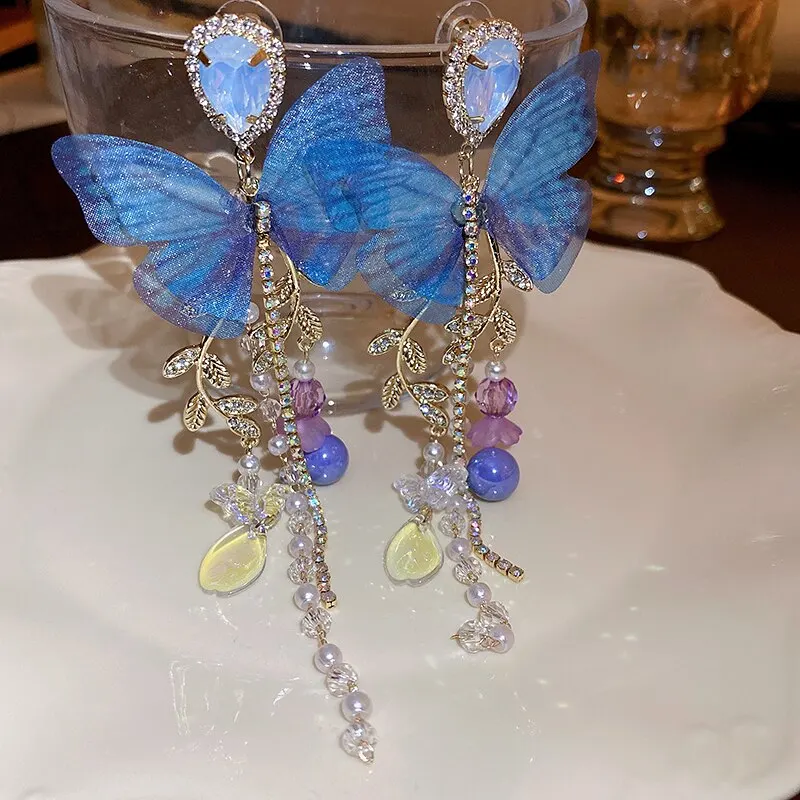 Blue Butterfly Drop Earring for Women Imitation Pearl Crystal Long Tassel Chain Rhinestone Earring Party Wedding Jewelry Gifts 7 Mallzona S62a2d3c26f3f4643ac25706256343558v Blue Butterfly Drop Earring for Women Imitation Pearl Crystal Long Tassel Chain Rhinestone Earring Party Wedding Jewelry Gifts Mallzona