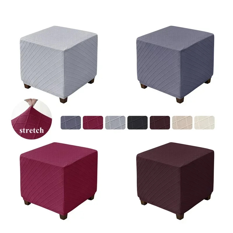 Square Ottoman Cover Living Room Non-slip Jacquard Footrest Slipcover All-inclusive Dustproof Stool Case Furniture Protector
Square Ottoman Cover Living Room Non-slip Jacquard Footrest Slipcover All-inclusive Dustproof Stool Case Furniture Protector