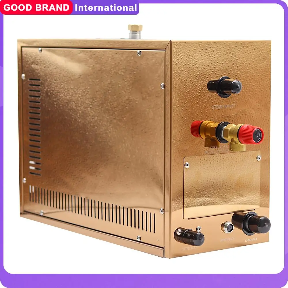 9kw Automatic stainless steel Steam Generator Automatic descaling Sauna Room Steam Bath Machine For Spa Room Digital Controller
9kw Automatic stainless steel Steam Generator Automatic descaling Sauna Room Steam Bath Machine For Spa Room Digital Controller