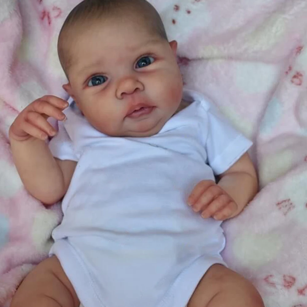 50CM 3D Painted Reborn Doll Miley Finished Baby Advanced Painting Hair High Quality Bebe Reborn Doll For Girls Gift
50CM 3D Painted Reborn Doll Miley Finished Baby Advanced Painting Hair High Quality Bebe Reborn Doll For Girls Gift