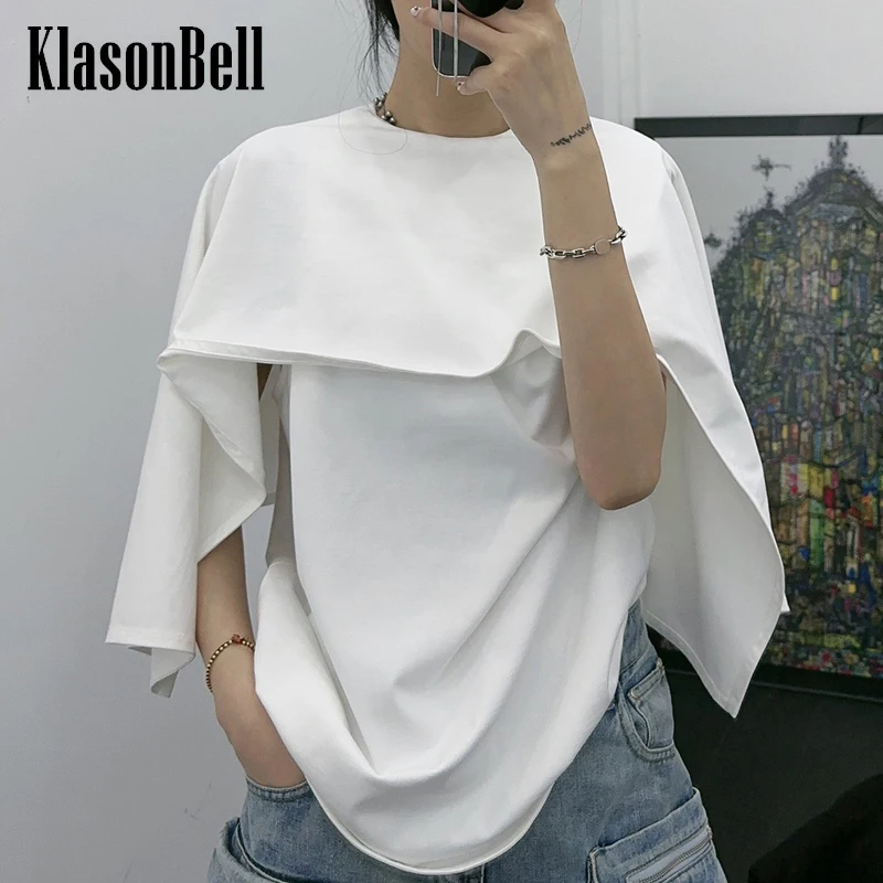 3.20 KlasonBell 2024 New Fashion Cloak Patchwork O-Neck Back Zipper Loose All-matches Pullover Cotton T-Shirt Top Women
3.20 KlasonBell 2024 New Fashion Cloak Patchwork O-Neck Back Zipper Loose All-matches Pullover Cotton T-Shirt Top Women