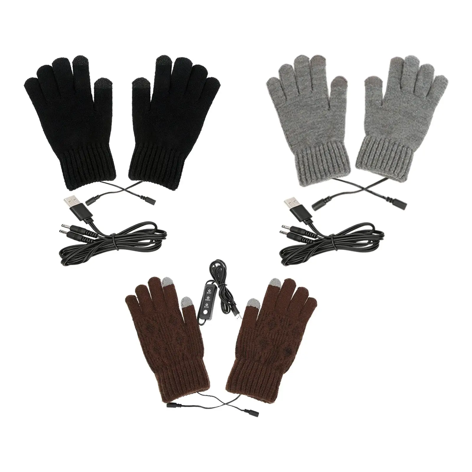 Heated Gloves Touchscreen Full Finger Gloves Unisex Anti Knitting Hand Gloves for Working Typing 
Heated Gloves Touchscreen Full Finger Gloves Unisex Anti Knitting Hand Gloves for Working Typing