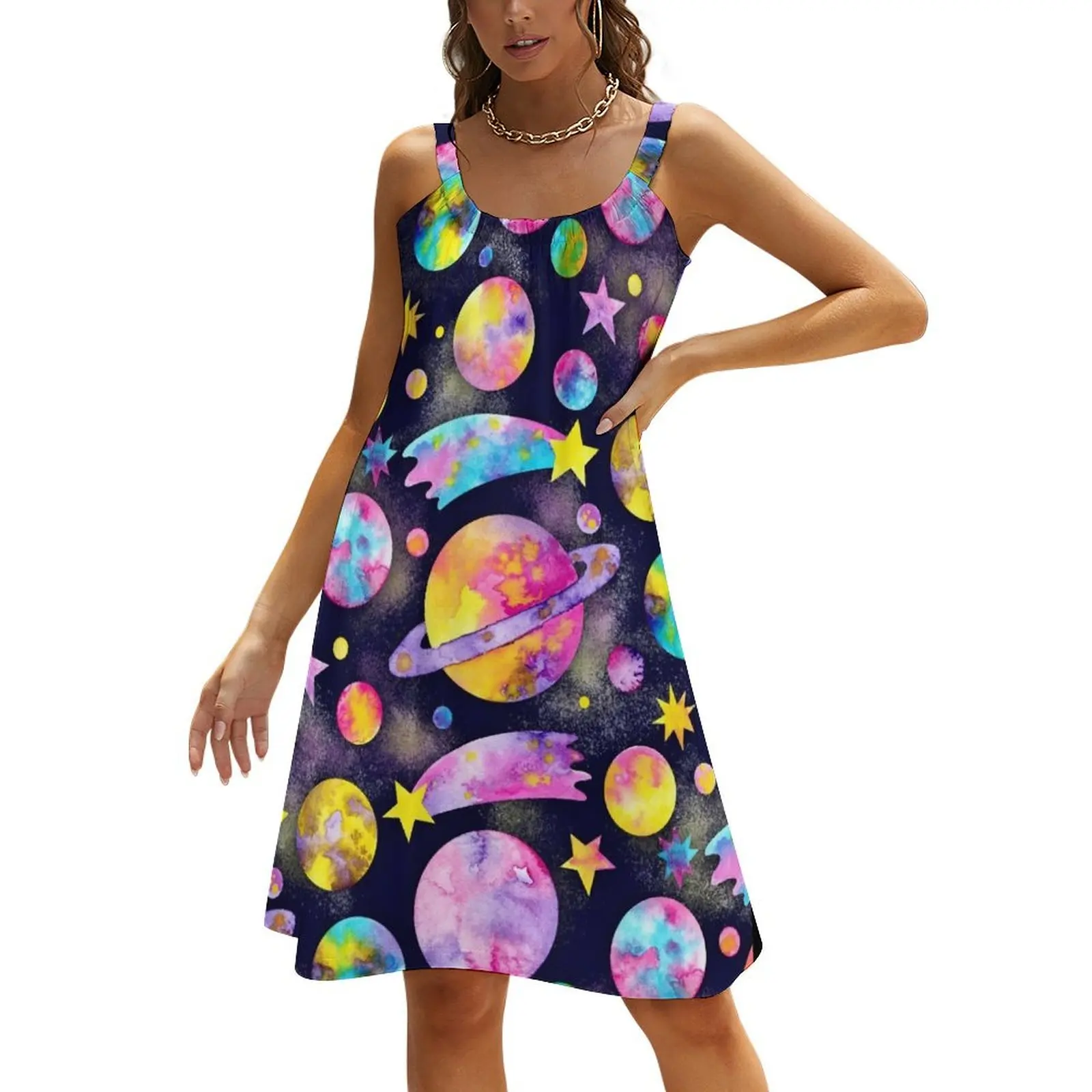 Outer Space Watercolour Planets All Over Pattern Beach Sling Skirt Women's summer skirt birthday dress for women luxury 2024
Outer Space Watercolour Planets All Over Pattern Beach Sling Skirt Women's summer skirt birthday dress for women luxury 2024