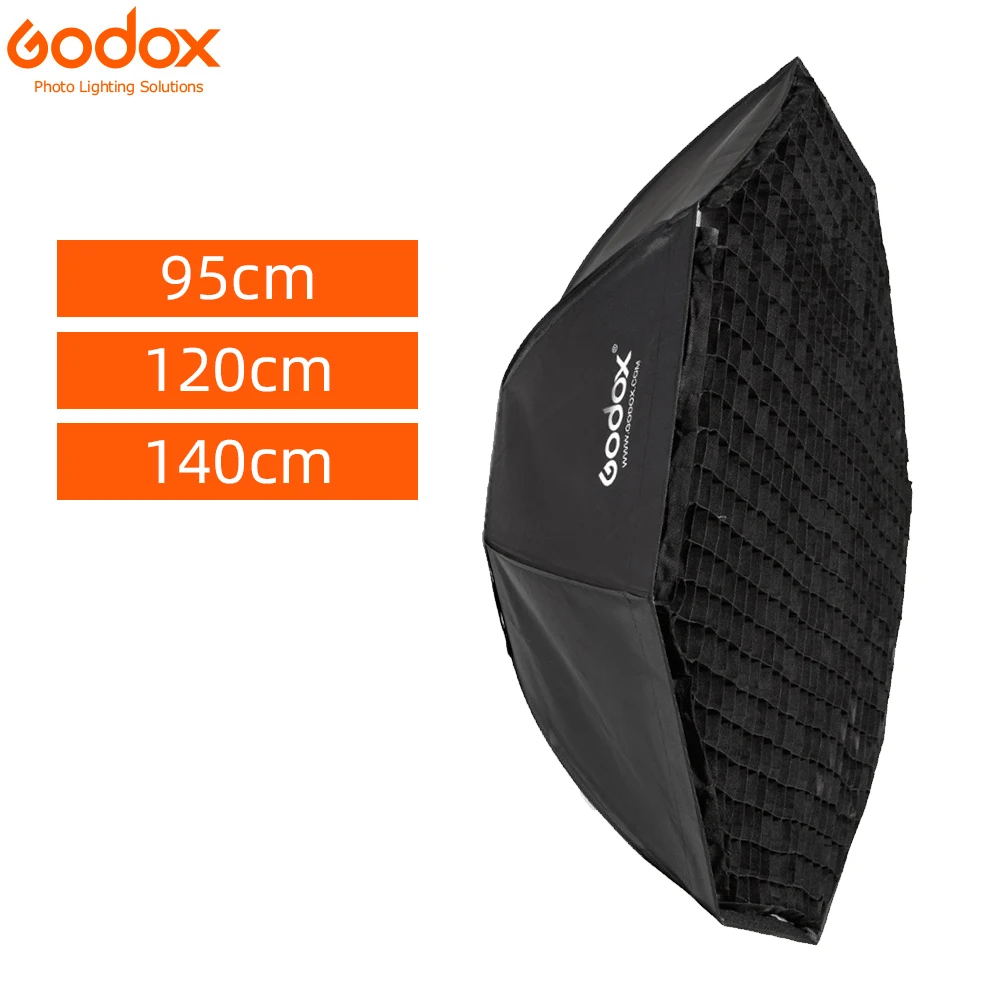 

Godox 95cm 120cm 140cm Studio Octagon Honeycomb Grid Softbox Reflector softbox with Bowens Mount for Studio Strobe Flash Light
