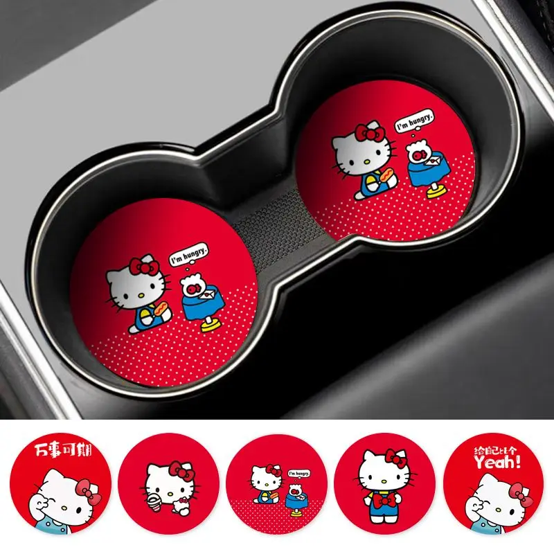 Hello Kitty Car Coaster Kawaii Car Creative Water Cup Cushion Car Interior Decoration Anti Slip Storage Cushion Car Accessories
Hello Kitty Car Coaster Kawaii Car Creative Water Cup Cushion Car Interior Decoration Anti Slip Storage Cushion Car Accessories