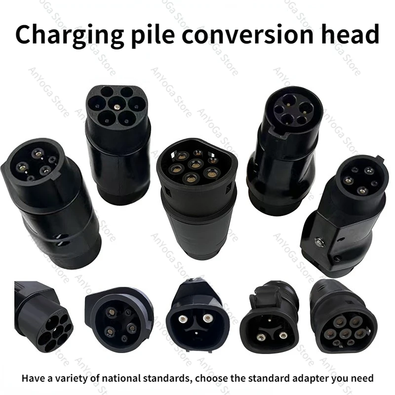 

new EVSE Adaptor Type 1 to Type 2 EV Adapter Convertor SAE J1772 to Tesla EV Charger Connector for type 2 GBT Electric Car Use
