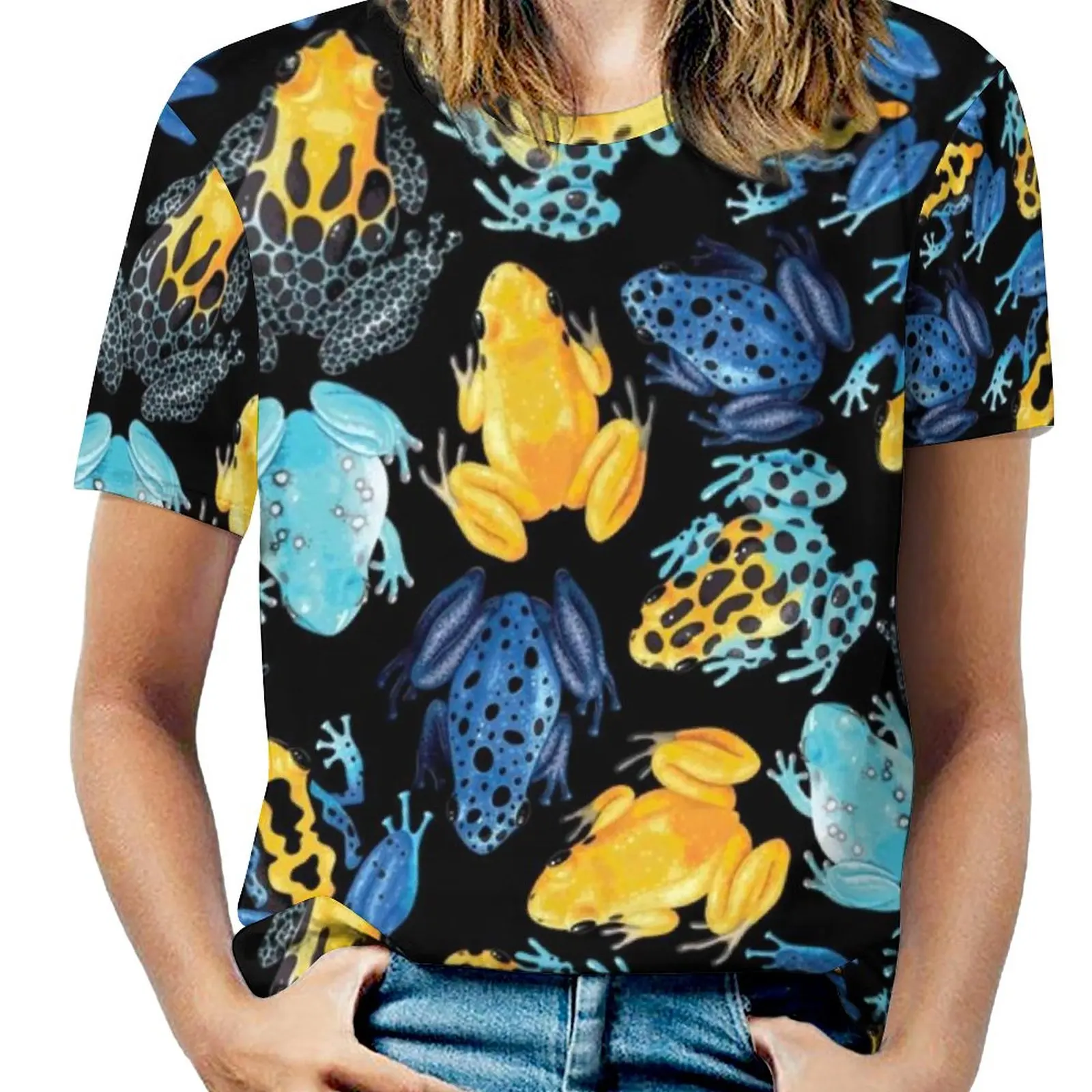 Colorful Tropical Frogs T Shirt Forg Funny Wildlife Designs Funny T Shirts O Neck Print Tops Female Casual Tees Big Size 5XL 6XL
Colorful Tropical Frogs T Shirt Forg Funny Wildlife Designs Funny T Shirts O Neck Print Tops Female Casual Tees Big Size 5XL 6XL