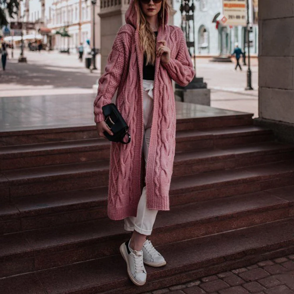 Female Cardigan Loose Oversized Slight Strech Solid Color Below The Knee Coat Knitted Long Autumn Winter Comfy
Female Cardigan Loose Oversized Slight Strech Solid Color Below The Knee Coat Knitted Long Autumn Winter Comfy