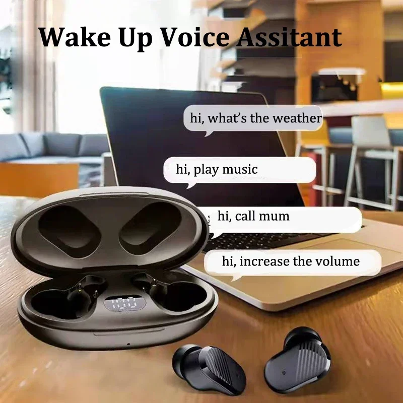 

For Xiaomi iPhone Samsung Sony Android Phones Invisible Headphones Hands Free MIC Mini Earphones Wireless Bluetooth Earbuds