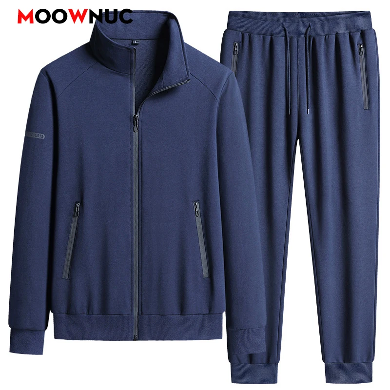 

Men's Casual Sets Sweatshirt Spring Hoodies + Pants Autumn New Sportswear Jogger Male Fashion Tracksuits Hombre Thick MOOWNUC