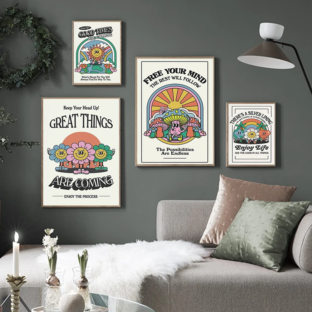 Abstract Cartoon Flower Sunshine Poster Canvas Painting Inspirational Mottoe Home Wall Art Optimisty Room Decor Positive Picture
Abstract Cartoon Flower Sunshine Poster Canvas Painting Inspirational Mottoe Home Wall Art Optimisty Room Decor Positive Picture