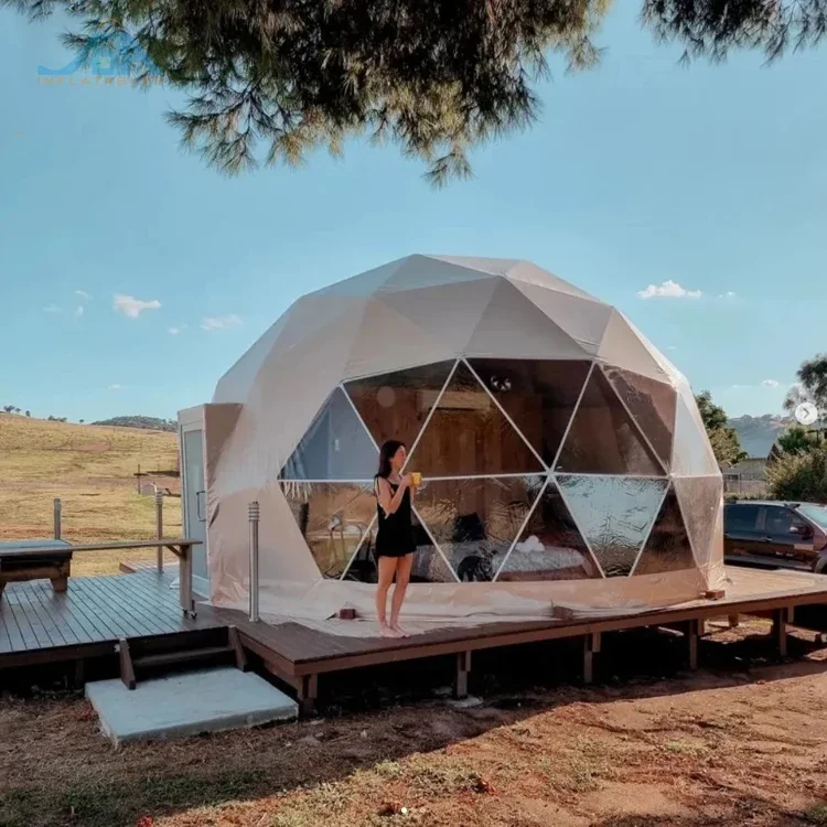 Factory price soundproof dome tents transparent winter hotel dome small geodesic igloo PC dome tent
Factory price soundproof dome tents transparent winter hotel dome small geodesic igloo PC dome tent