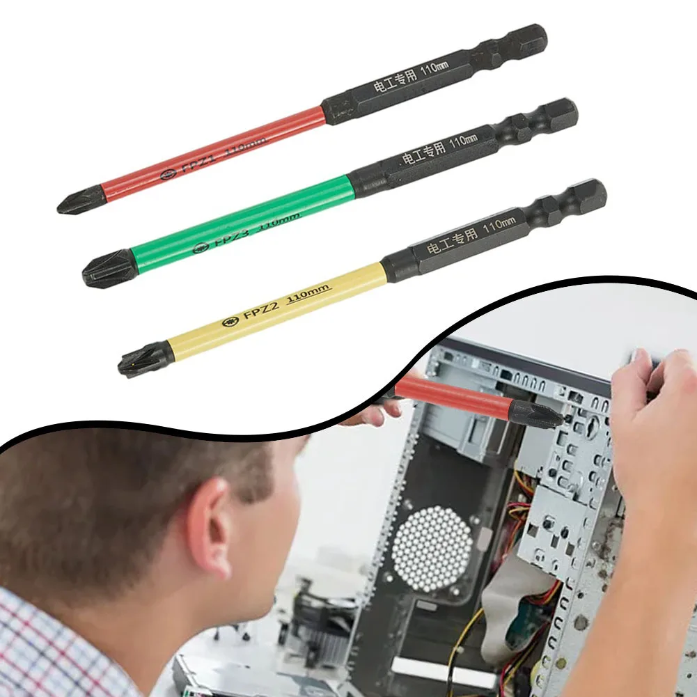 3pcs Magnetic Special Cross Screwdriver Bit 3×110mm Nutdrivers FPZ1 FPZ2 FPZ3For Socket Switch Power Electrician Power Too
3pcs Magnetic Special Cross Screwdriver Bit 3×110mm Nutdrivers FPZ1 FPZ2 FPZ3For Socket Switch Power Electrician Power Too