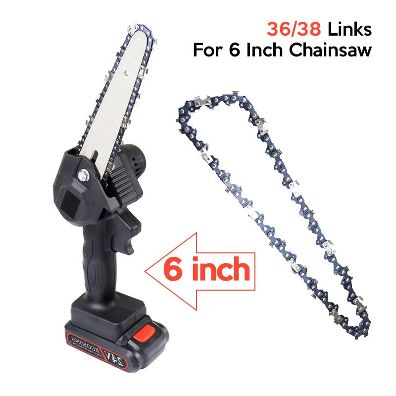 6 inch Chain Universal Chain Mini Steel Chainsaw Chain Replacement Made of Fine Quality Steel with Superior Technology
6 inch Chain Universal Chain Mini Steel Chainsaw Chain Replacement Made of Fine Quality Steel with Superior Technology