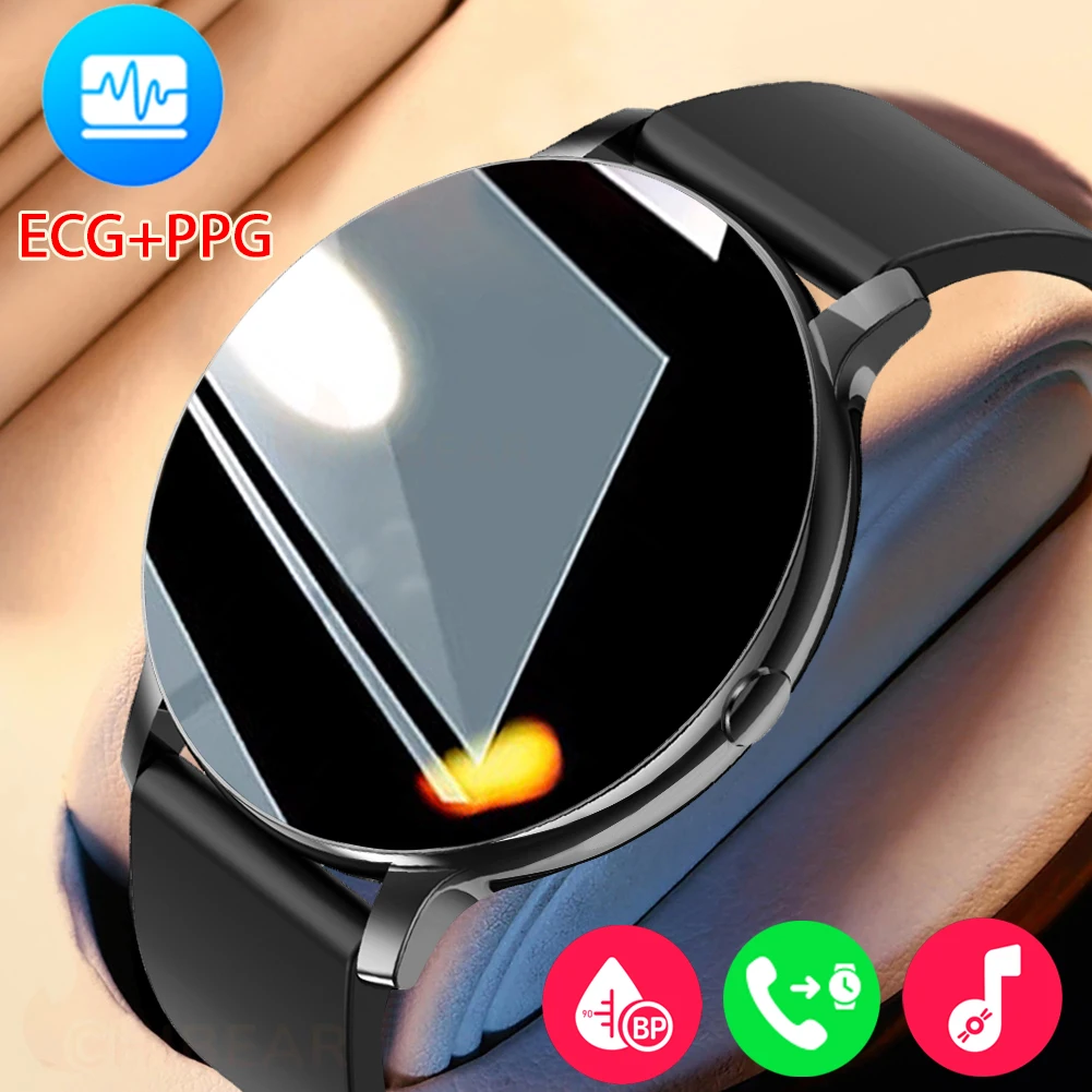 

2023New ECG+PPG Smart Watch Men 24-hour health testing Watche Custom Dial Bluetooth Call Ladies SmartWatch Man For Xiaomi Huawei