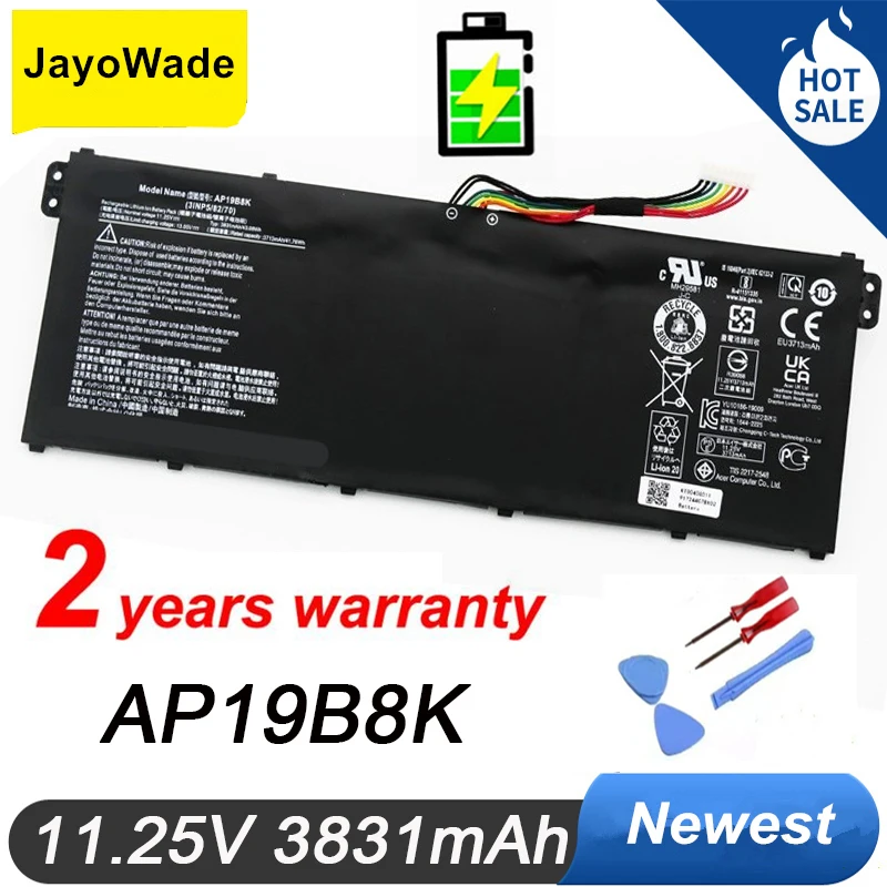 AP19B8K Laptop Battery for ACER Aspire A314 A315 A317 A315-23 A315-58 A317-52 A317-53 Series Laptop 11.25V 3831mAh AP19B8K
AP19B8K Laptop Battery for ACER Aspire A314 A315 A317 A315-23 A315-58 A317-52 A317-53 Series Laptop 11.25V 3831mAh AP19B8K