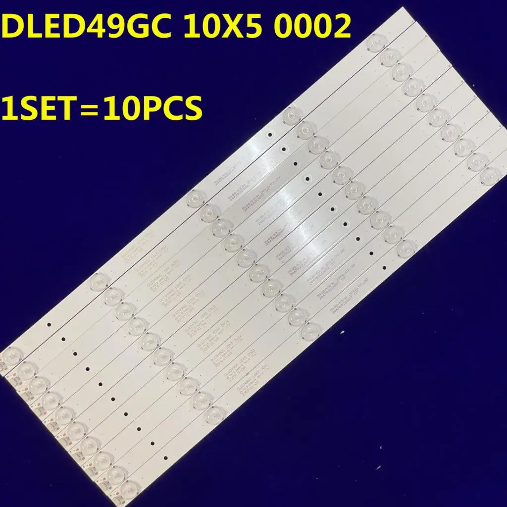 10PCS LED Backlight strip 5 lamp For AOC LE49U7860 LD49V12S DLED49GC 10X5 0002 49PUF6261/T3 49PFF5081/T3 49HUA6361/T3 49PUF6201
10PCS LED Backlight strip 5 lamp For AOC LE49U7860 LD49V12S DLED49GC 10X5 0002 49PUF6261/T3 49PFF5081/T3 49HUA6361/T3 49PUF6201