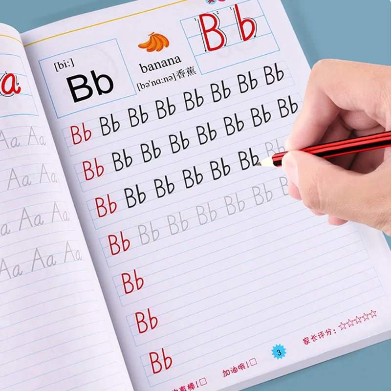 New SaleEnglish Excercise Book,Learning Writing English,For Kid Children kindergarten Exercises Calligraphy Practice Book libros
New SaleEnglish Excercise Book,Learning Writing English,For Kid Children kindergarten Exercises Calligraphy Practice Book libros